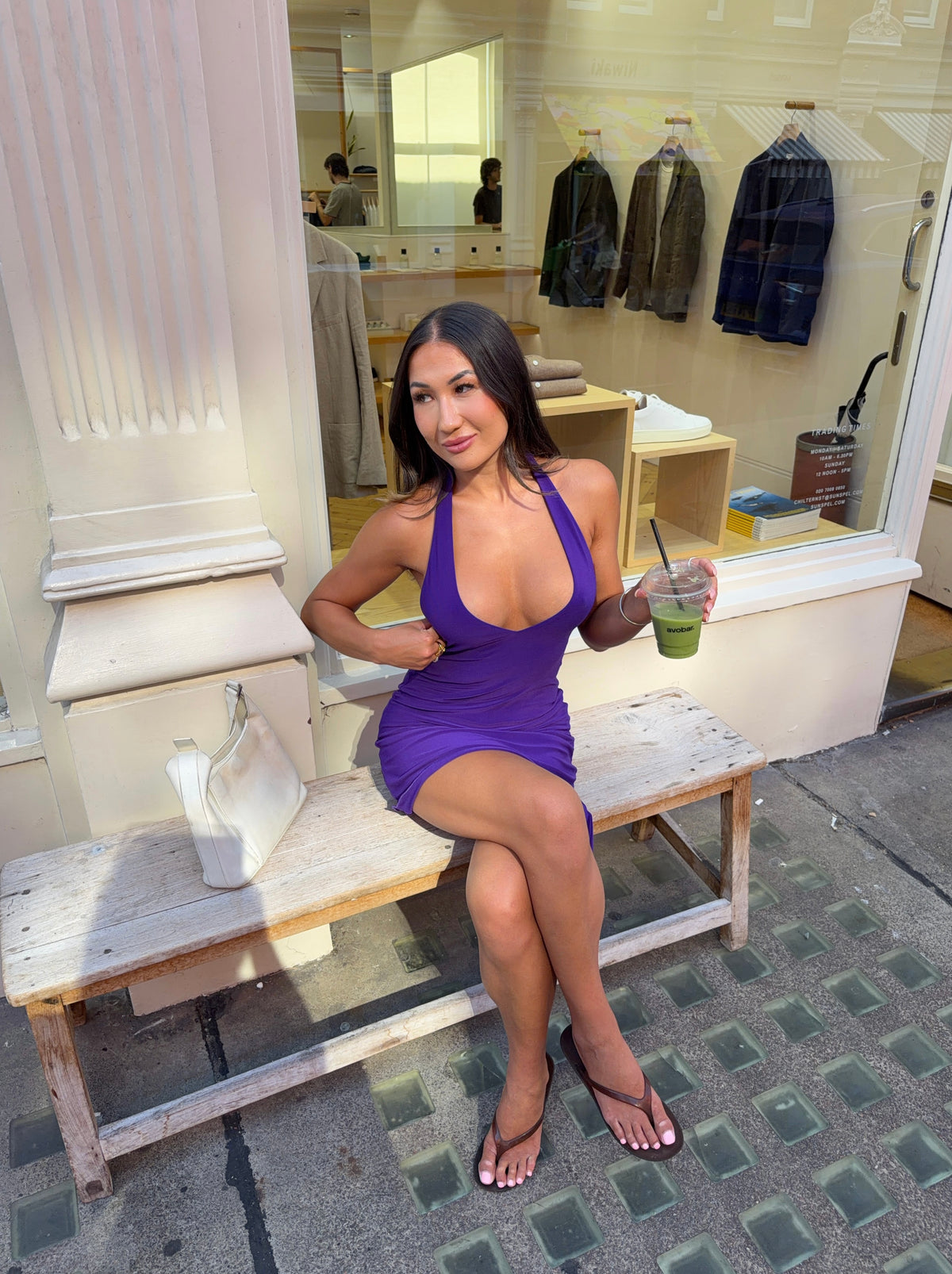 Rachel dress purple